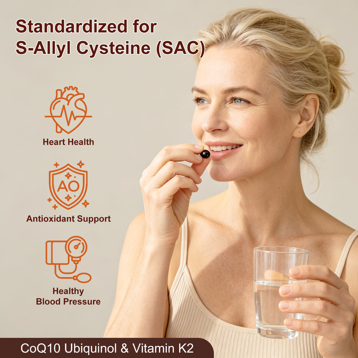 Fermented Black Garlic Softgels with CoQ10 & Vitamin K2 – 300 Softgels | Stopcry