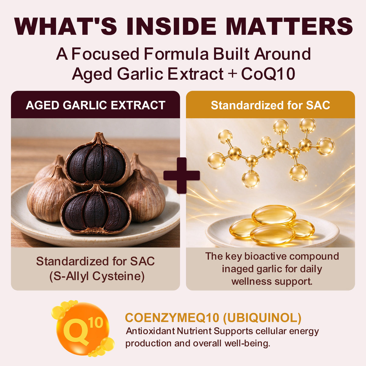 Aged Garlic Softgels with CoQ10 Ubiquinol & Vitamin K2 – 120 Softgels Classic | Stopcry